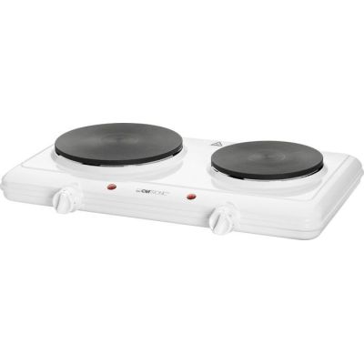 4. ELDOM Elektroherd mit zwei Kochstellen PG22, 2500 W, stufenlose Temperaturregelung, Plattendurchmesser 18,5 cm + 15,5 cm