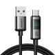 Joyroom S-A16 Pro Prism Series 66W USB-A - USB-C Kabel mit Display 1,2m - Schwarz