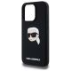 6. Karl Lagerfeld KLHMP15LSKHPPLK iPhone 15 Pro 6,1" schwarz/schwarz Hardcase Silikon Karl Head Print MagSafe