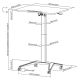 16. MACLEAN Mobiler Schreibtisch-Laptoptisch Schwarz MC-453B