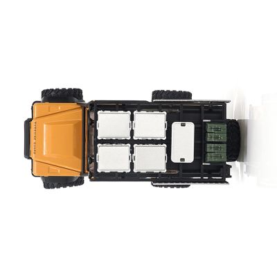 4. Amewi RC-Auto D90X28 Crawler 4WD mit Li-Po-Akku (300 mAh), gelb, ab 8 Jahren