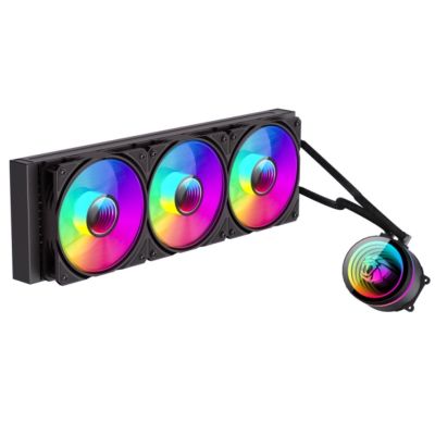 2. GameMax ICEBURG 360 INFINITY BK Computer-Kühlsystem Prozessor All-in-One Flüssigkeitskühler 12 cm Schwarz 1 Stück.