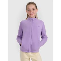 Mädchen-Slim-Fleecejacke mit Stehkragen 4F 4FJRAW25TFLEF434-51S