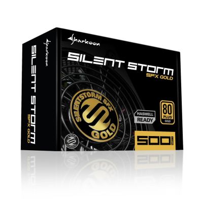 6. Sharkoon SilentStorm SFX Gold Netzteilmodul 500W 20+4 Pin ATX Schwarz