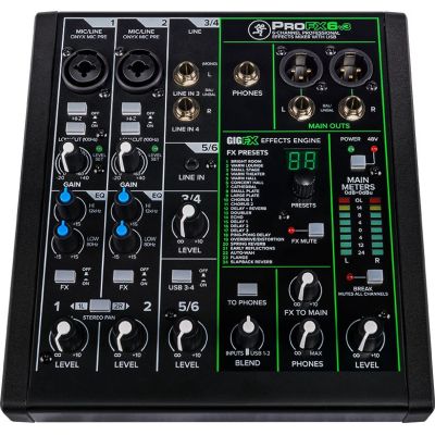 3. Mackie ProFX6v3 - Analogmixer mit USB-Schnittstelle