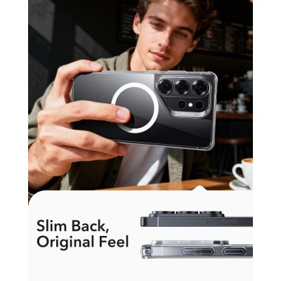 4. ESR Classic Hybrid MagSafe Hülle für Samsung Galaxy S26 Ultra – Transparent