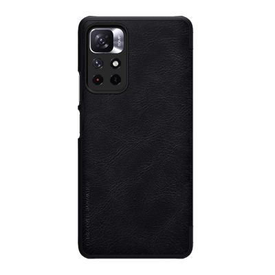 2. Nillkin Qin Case Klapphülle für Xiaomi Redmi Note 11T 5G / 11S 5G / 11 5G (China) / Poco M4 Pro 5G – Schwarz