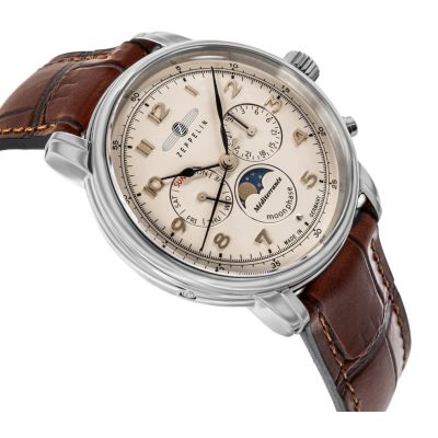 3. Herrenarmbanduhr ZEPPELIN LZ121 Mediterranee Moonphase 9636-5 + BOX