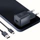 13. 3mk Hyper GaN Ladegerät 20W QC4+ PD PPS USB-C USB-A Wandladegerät - Schwarz
