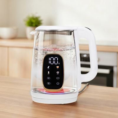 18. Adler AD 1305WG Wasserkocher 1,7 l 2200 W Transparent, Gold, Weiß