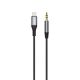 2. Dudao Audiokabel Lightning - Miniklinke 3,5 mm 1 m grau (L11PRO)