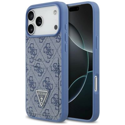 Guess 4G nauble Card Triange Hülle für iPhone 18 Pro Max / 17 Pro Max – blau