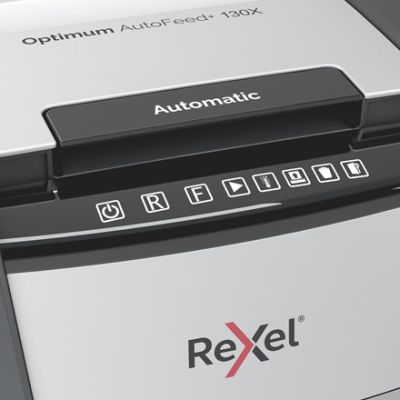 3. Rexel Optimum AutoFeed+ 130X Aktenvernichter, (P-4), 130 Blatt, 44-l-Behälter