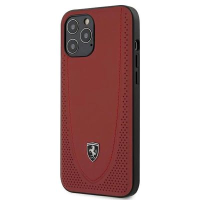 Ferrari FEOGOHCP12LRE iPhone 12 Pro Max 6.7" rot/rot Hardcase Off Track Perforated