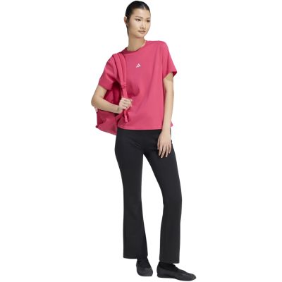 6. adidas Essentials Damen-T-Shirt mit kleinem Logo, pink, KF8395