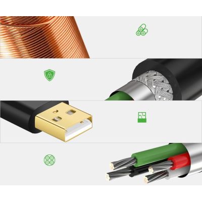 11. Ugreen USB 2.0 Aktives Verlängerungskabel 480 Mbit/s 10 m Schwarz (US121 10321)