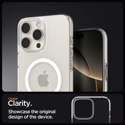 9. Spigen Liquid Crystal Mag MagSafe Hülle für iPhone 16 Pro – transparent