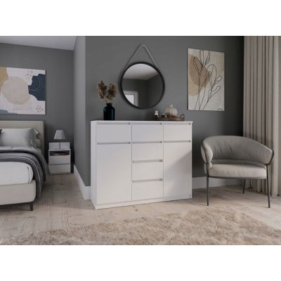 8. MALWA 2W6S SCHUBLADENKOMMODE WEISS