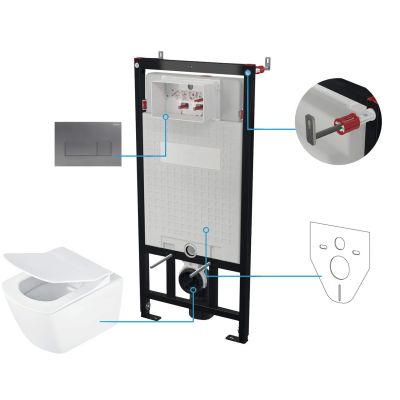 6-in-1 Unterputz-WC-Set