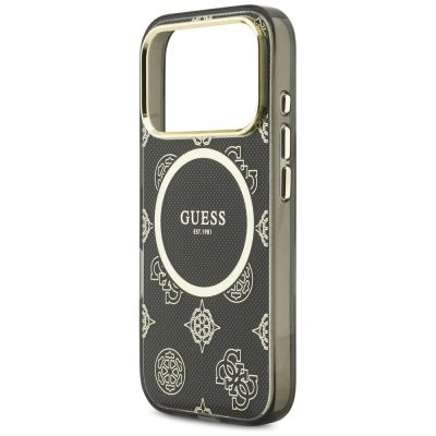 6. Guess IML Peony Dot MagSafe Hülle für iPhone 17 Pro - Schwarz