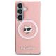 3. Karl Lagerfeld IML Repeated Choupette MagSafe Hülle für Samsung Galaxy S26 Plus - Pink