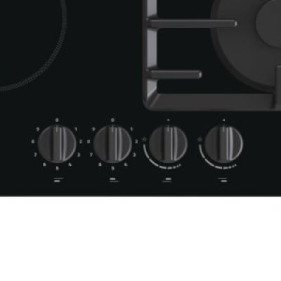 3. GORENJE GCE691BSC Gas-Ceran-Kochfeld 60 cm | 4 Cerankochzonen + 1 Gasbrenner | elektrische Zündung | schwarz