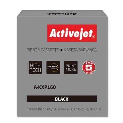 Activejet A-KXP160 Farbband (Panasonic KXP160 Ersatz; Supreme; schwarz)