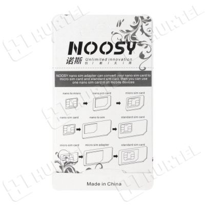 3. Noosa SIM-Karten-Adapter-Set + Schlüssel - Weiß