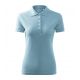 5. Damen-Poloshirt mit Piqué-Poloshirt (Blau)
