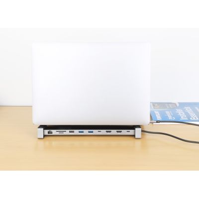 7. Manhattan 190398 Kabelgebundene Dockingstation USB 3.2 Gen 1 (3.1 Gen 1) Typ-C Grau
