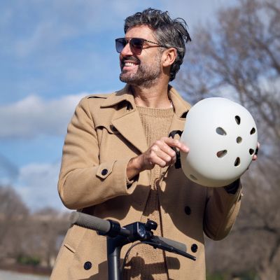 7. Wozinsky Leichtgewicht-BMX-/Scooter-Helm M - Weiß