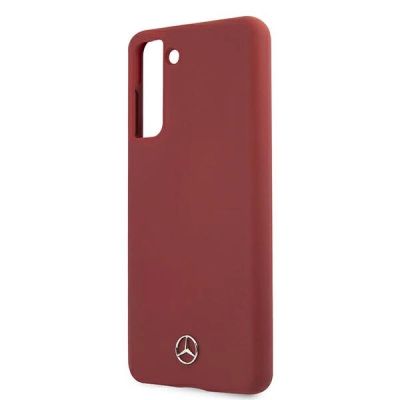 6. Mercedes Silicone Line Case für Samsung Galaxy S21+ - Rot
