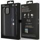 8. BMW Perforierte Tricolor Line Hülle für iPhone 15 Plus / 14 Plus – Schwarz