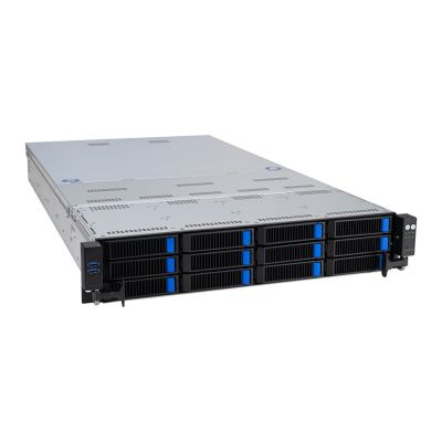 5. Asus Rack-Plattform (2U) RS720A-E12-RS24U AMD Epyc 9004 (24x NVMe, 2x M.2, 3x GPU, 2x 10Gbe, IPMI, 1+1 2600W)