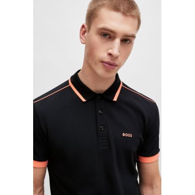 3. BOSS Paddy 1 NERO Herren Poloshirt Regular Fit Schwarz (50512995-001)