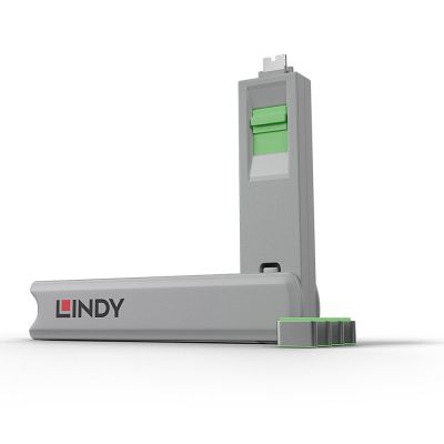 2. Lindy 40426 Port Blocker Port Blocker + USB Typ-C Dongle Grün 5 Stück.