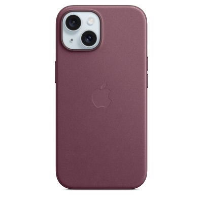 2. Hülle mit MagSafe für Apple iPhone 15, Feingewebe-Hülle, Mulberry
