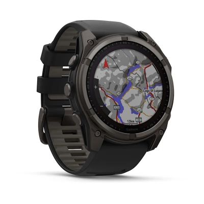 22. Garmin Fenix 8 Solar Saphir Titan Carbon Grau DLC Schwarz Uhr