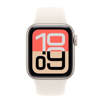 3. Apple Watch SE 3 Cellular 40 mm Polarstern-Aluminiumgehäuse mit Polarstern-Sportarmband – M/L