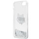7. Karl Lagerfeld KLHCI8LNHCCS iPhone 7/8/ SE 2020/2022 Silber/Silber Hardcase Glitter Choupette Head