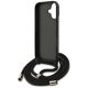 6. Guess 4G Big Logo Cord Strap Crossbody Case für iPhone 17 - Schwarz