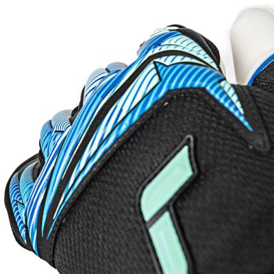 6. Reusch Attrakt RE:GRIP NC Torwarthandschuhe schwarz-blau 5670535 7272