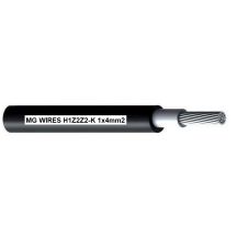 Photovoltaikkabel // MG Wires // 1x4mm², 0,6/1kV schwarz H1Z2Z2-K-4mm2 BK, 50m Packung