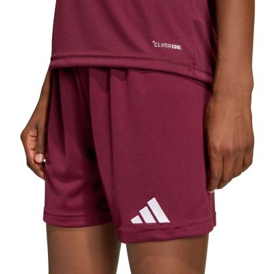11. adidas Entrada 26 Burgunderrote Kindershorts JZ6527