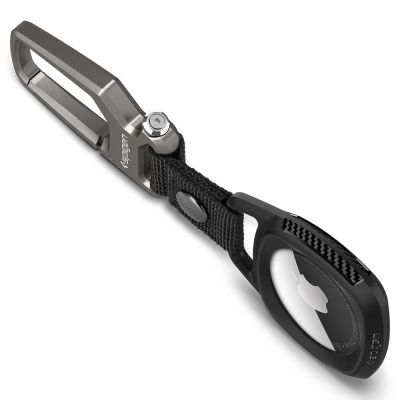 13. Spigen Rugged Armor Hülle für Apple AirTag – mattschwarz