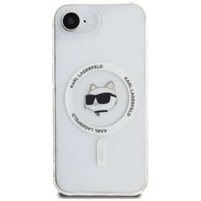 3. Karl Lagerfeld IML Metal Choupette Head MagSafe iPhone 16e Hülle - Weiß