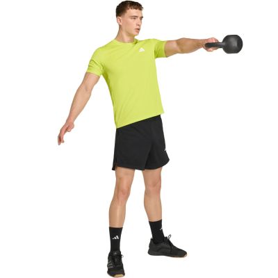 6. adidas Workout Essentials Base T-Shirt für Herren, limettengrün KD5472