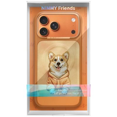 7. Nimmy Gentle Pets Series Hunde-MagSafe-Hülle für iPhone 17 Pro – Orange