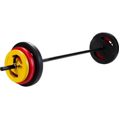 25. Zusammenklappbare Hantelstange aus Verbundmaterial, 20 kg, 130 cm, Pure 2 Improve