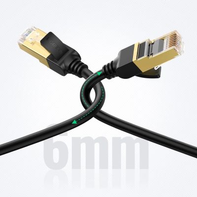 8. Ugreen NW107 RJ45/Cat 7 F/FTP Netzwerkkabel 5 m – schwarz